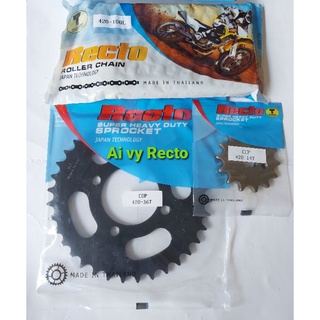 Nhông sên dĩa Cúp 70 Recto, size zin 14/36/100L