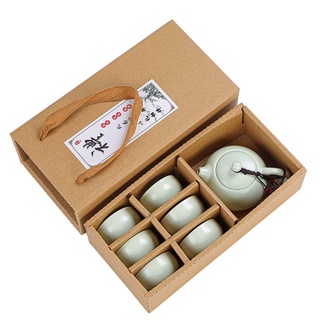 Bộ Ấm Chén Trà Men Ngọc Cá 3D