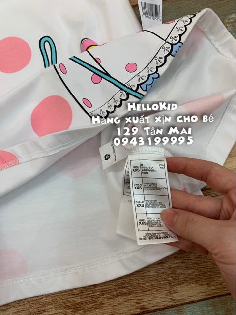 Váy cotton chấm bi công chúa