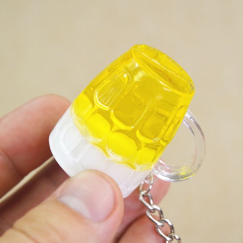 Móc Khóa Hình Ly Bia mini Dễ Thương