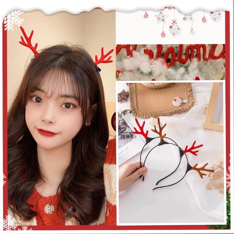 Kẹp tóc - băng đô cài tóc Noel mừng Giáng Sinh siêu kute , mẫu xinh giá rẻ phong cách Hàn