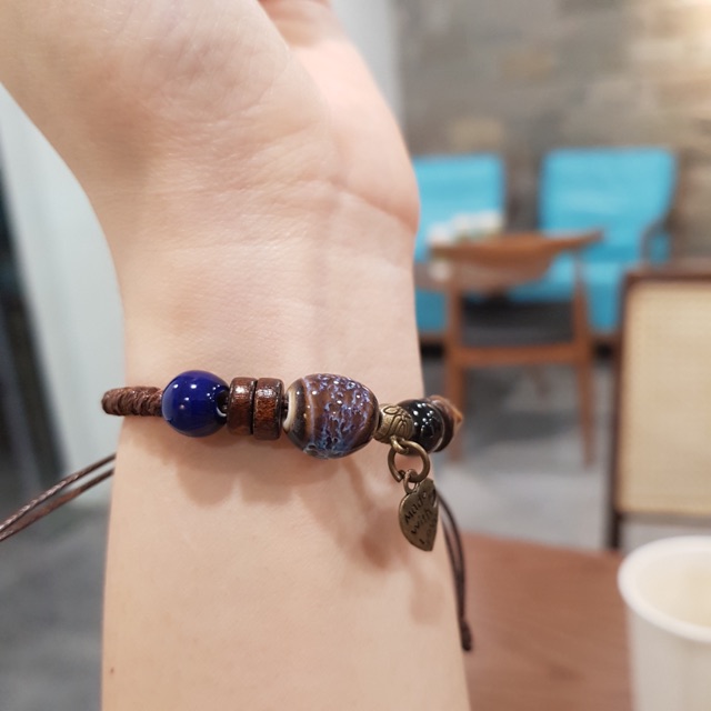 [NHẬP_SỈ] VÒNG TAY DÂY RÚT HẠT THỔ CẨM PHONG CÁCH VINTAGE | BigBuy360 - bigbuy360.vn