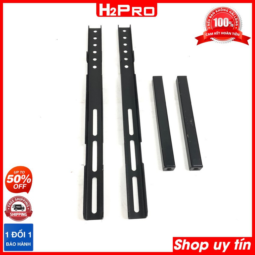 Giá Treo Tivi Thẳng 32-100 Inch Cố Định Sát Tường Hỗ Trợ Tv 32-40-43-49-50-55-65-75-85-100 In, Tặng Ốc Vít-H2Pro Tech