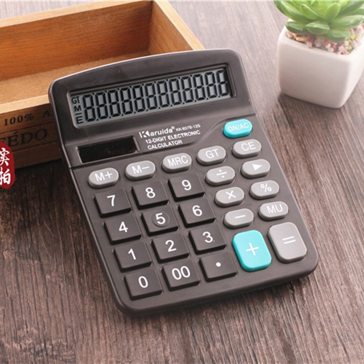 Máy tính cầm tay bỏ túi 12 số năng lượng mặt trời M28