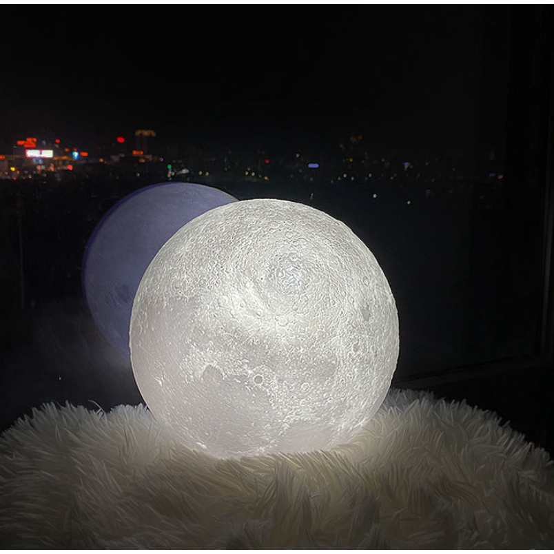 Bộ đèn ngủ MoonLight Mặt Trăng kèm chân đế gỗ nhiều mẫu