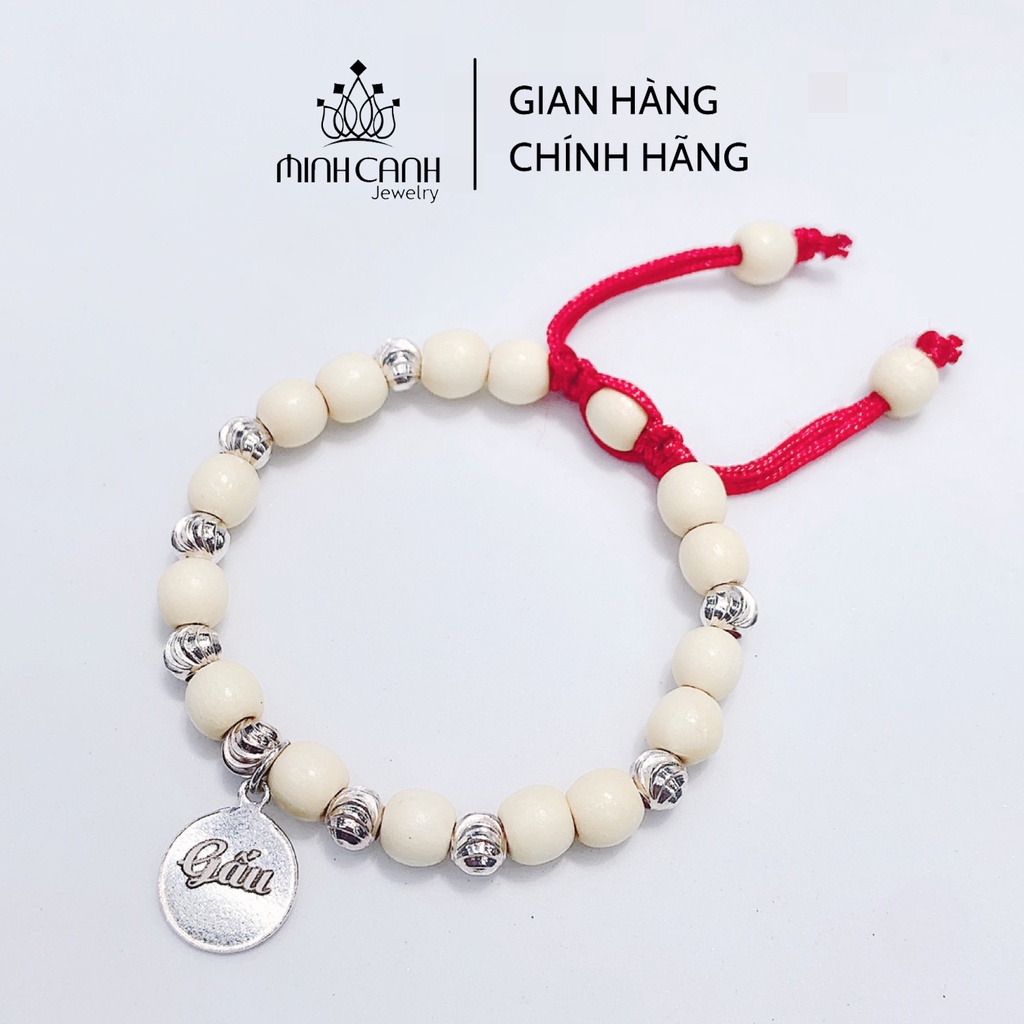 Vòng Dâu Tằm Bạc Mix Thẻ Tên, Khắc Tên Cho Bé - Minh Canh Jewelry