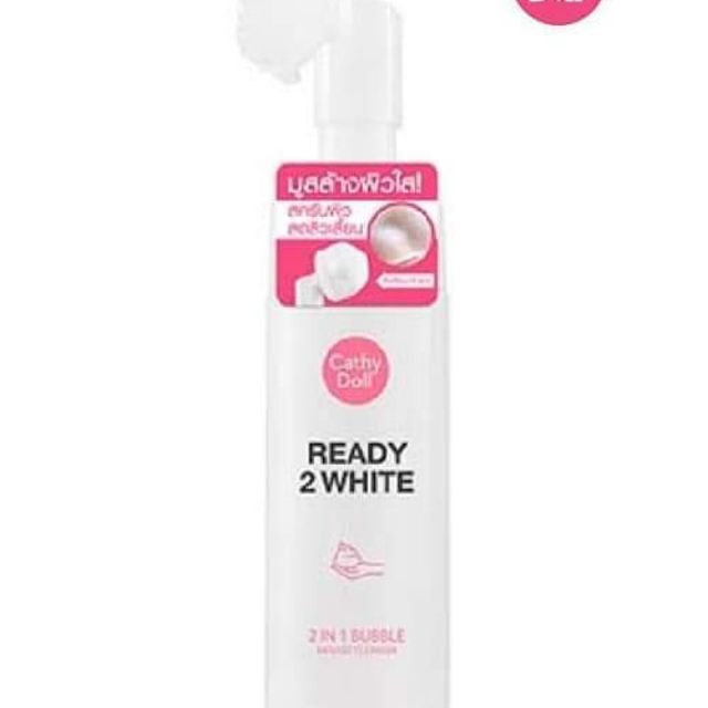 SỬA RỬA MẶT TRẮNG DA CATHY DOLL READY 2WHITE 2IN1 BUBBLE MOUSSE CLEANSER 120ML