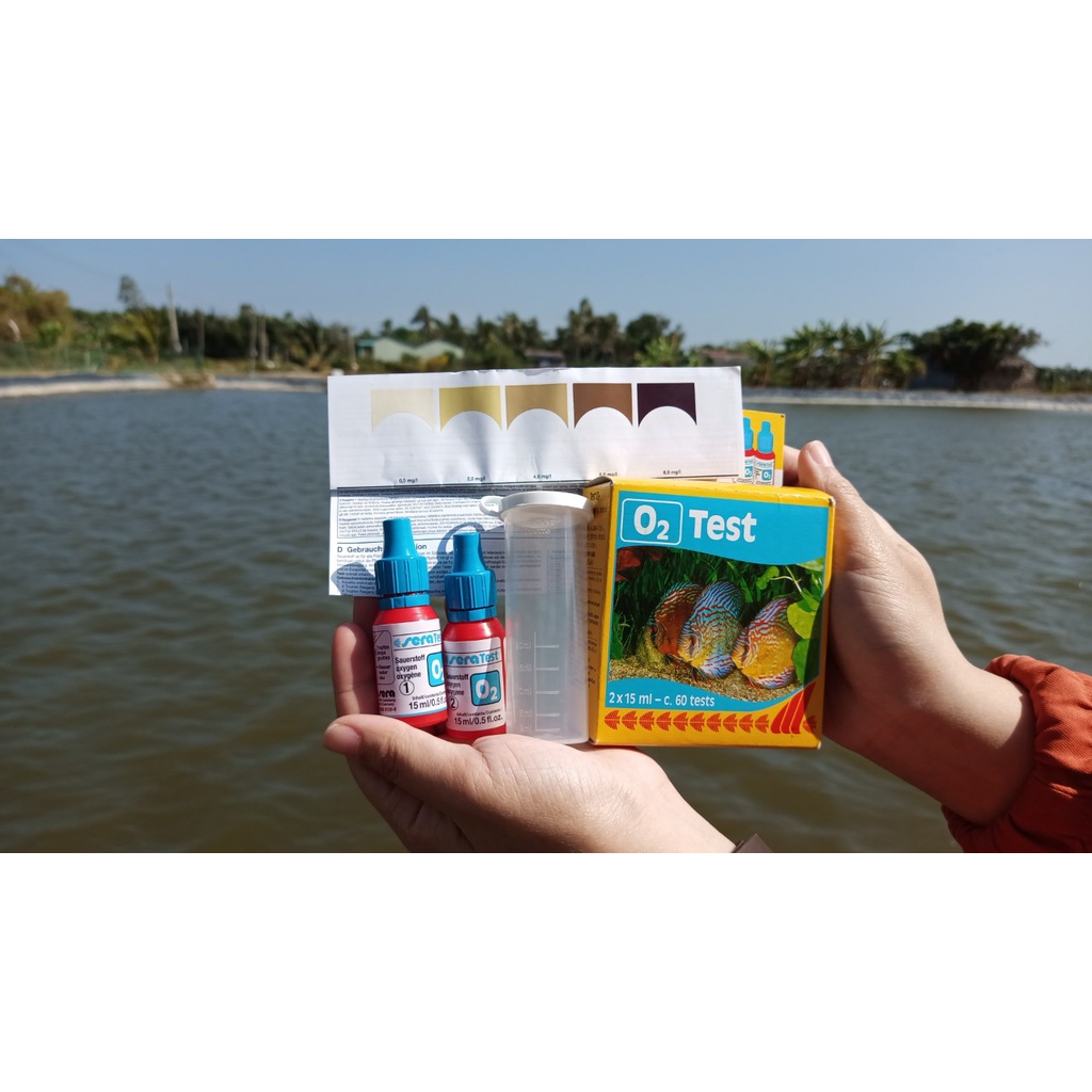 Test Oxy cho ao tôm - Test Oxi cho ao cá - Test O2 Sera - Test Sera