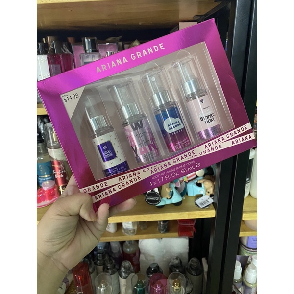SET 4 CHAI NƯỚC HOA XỊT THƠM TOÀN THÂN ARIANA GRANDE