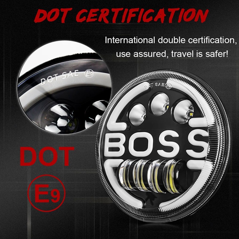 Đèn Pha LED Tròn 7 Inch 35W Chuyên Dụng Cho Wrangler