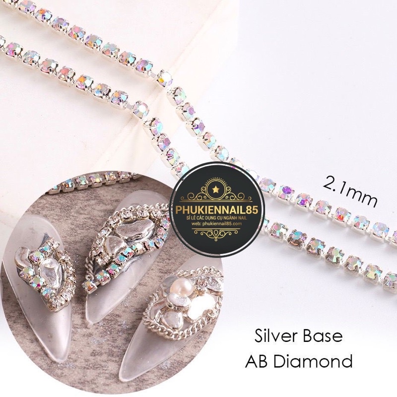 set dây đá trang trí móng