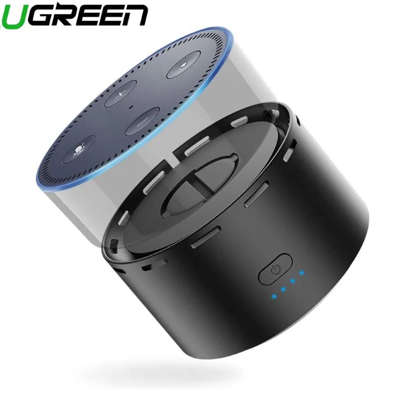 Ugreen 50757 10000mAh pin sạc dự phòng cho loa amazon Echo Dot 2nd thế hệ 2 màu đen CP612