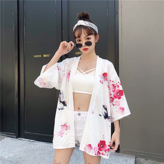 [ORDER] Áo khoác yukata hoạ tiết Nhật Bản Ulzzang