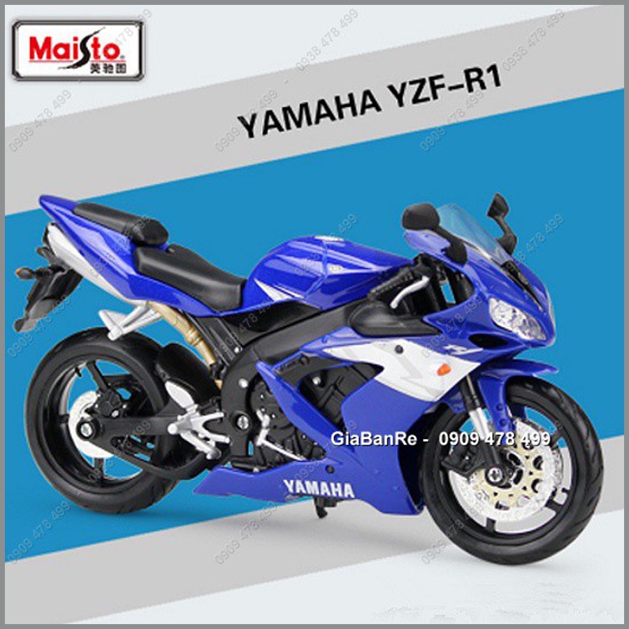 Xe Mô Hình Moto Yamaha YZF-R1 Tỉ Lệ 1:12 - Maisto - 8735.1