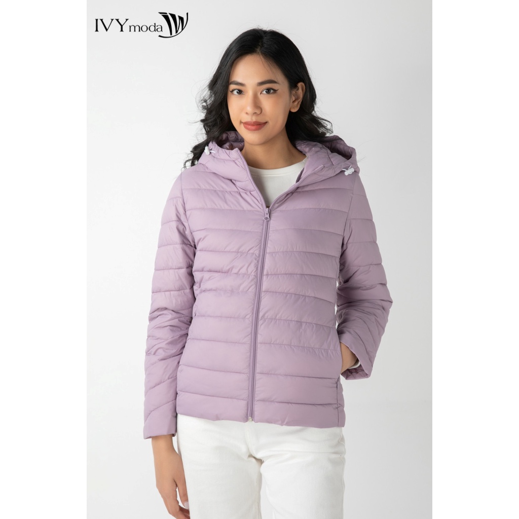 Áo khoác phao nữ cổ mũ IVY moda MS 70B7926