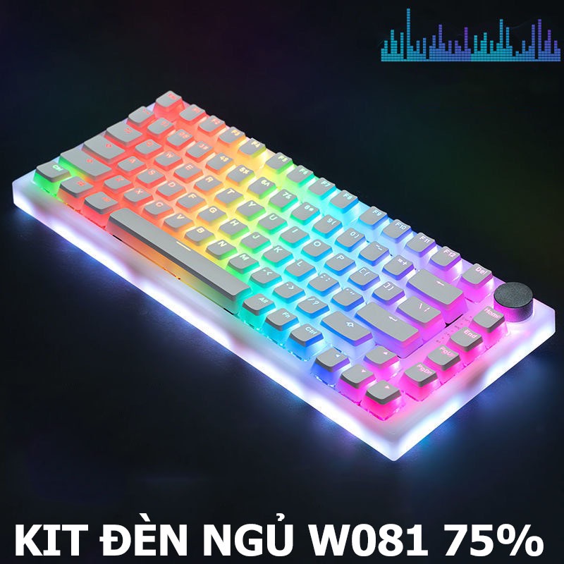 Bộ Kit WEIKAV YGS75  - Hotswap - Layout 75% - Led RGB - 3 Modes - Pin 8000