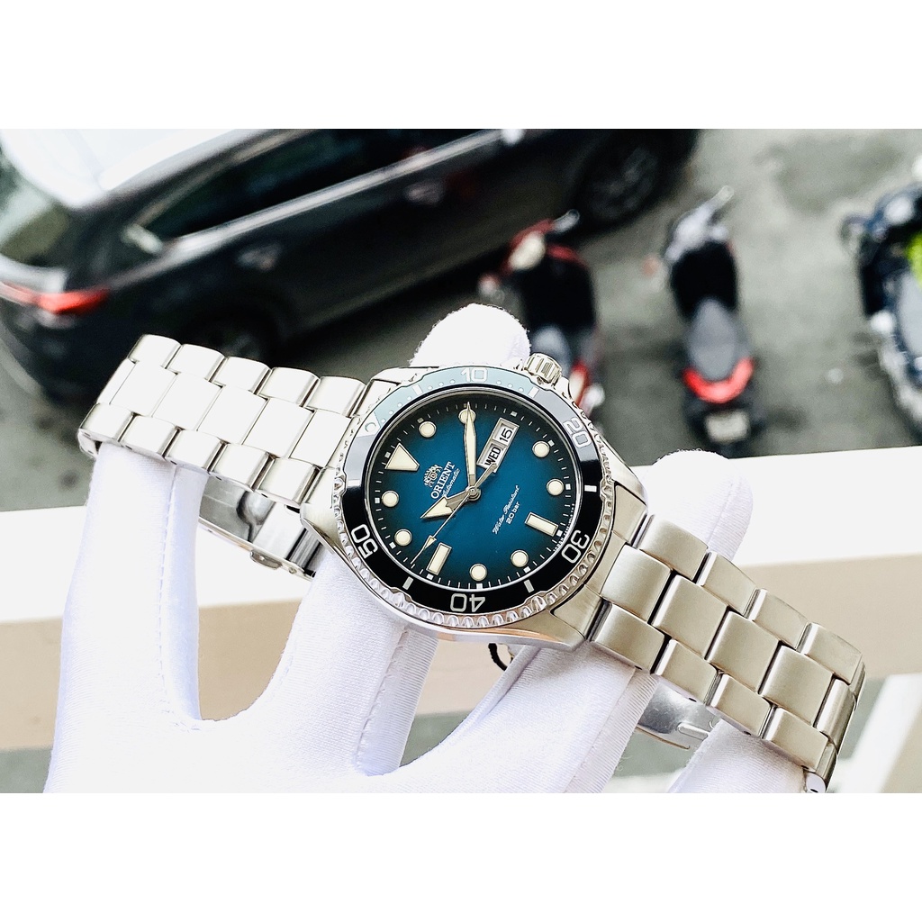 ĐỒNG HỒ NAM ORIENT NEW MAKO KAMASU RA-AA0811E19B SIZE 42MM ĐỒNG HỒ LẶN CHỐNG THẤM 200M MẶT KÍNH CHỐNG TRẦY DÂY KIM LOẠI