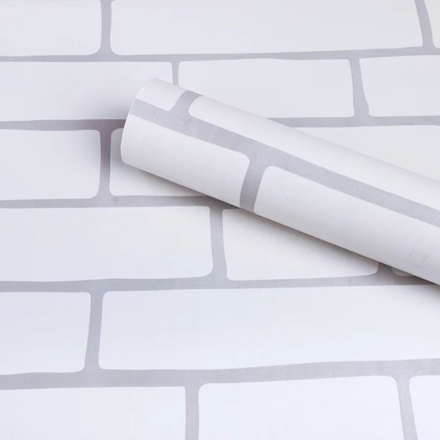 Decal Giấy dán tường gạch trắng khổ 45cm | BigBuy360 - bigbuy360.vn