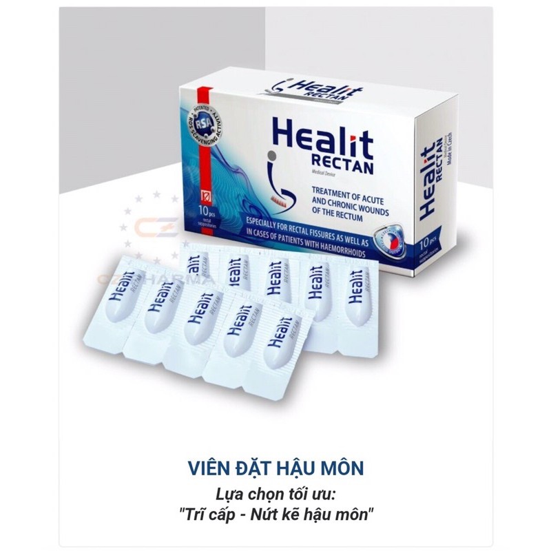 Viên đặt trĩ, nứt hậu môn Cộng hoà Séc HEALIT RECTAN