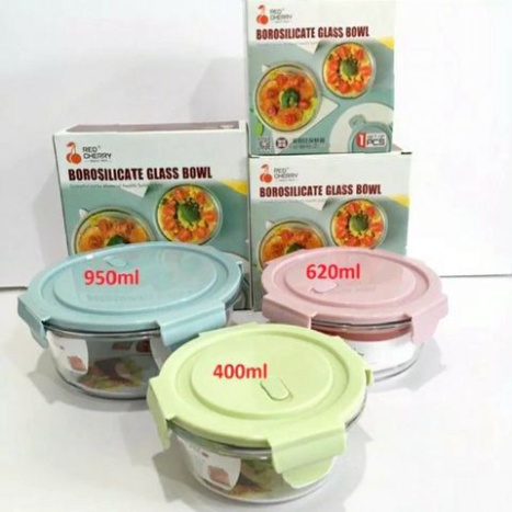 Hộp thủy tinh Glass food tròn quay lò vi sóng đựng đồ ăn