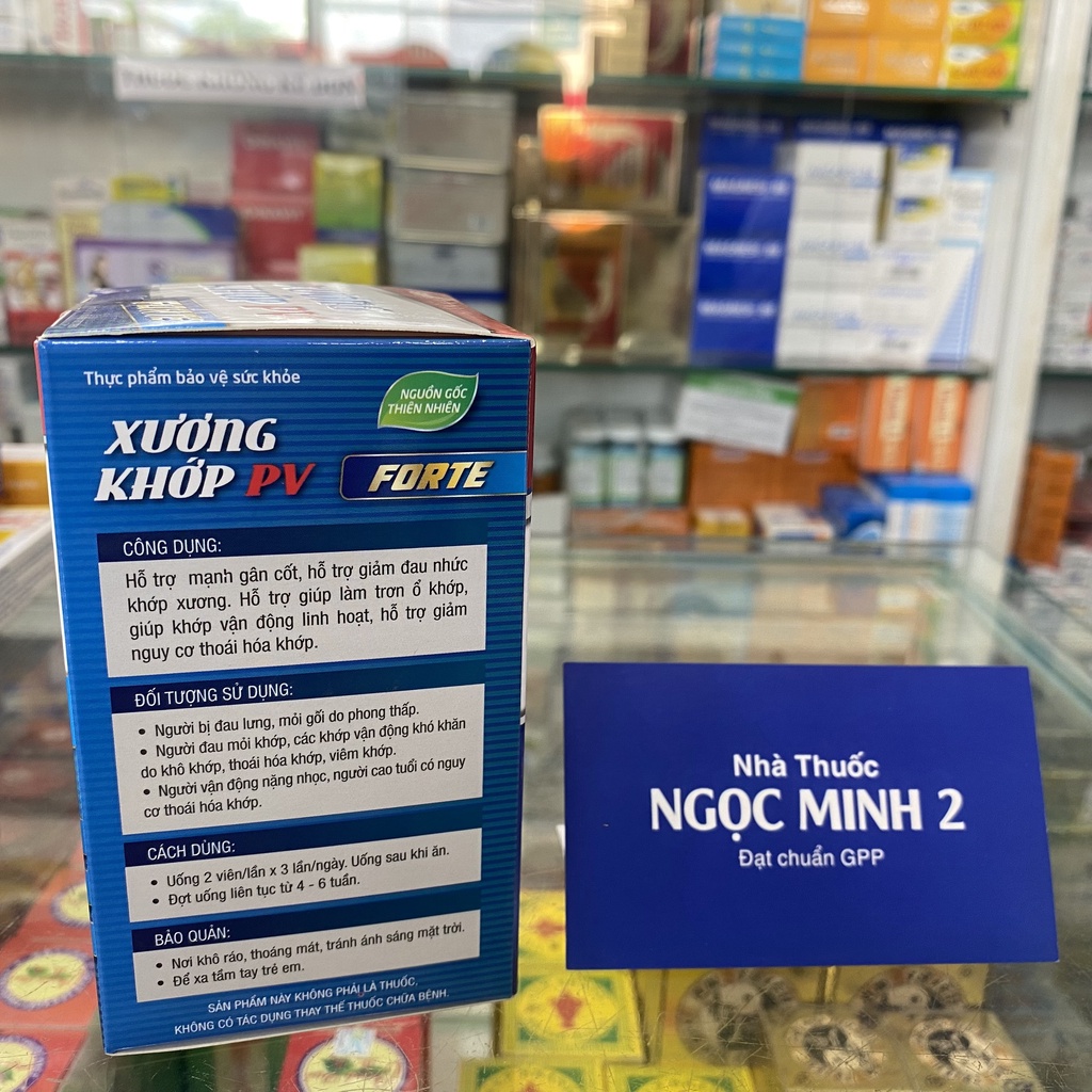 ✅ [Chính Hãng] Xương Khớp PV hộp (60 viên) giúp hỗ trợ bổ sung chất nhầy dịch khớp,tăng  bôi trơn dịch khớp,giúp khớp
