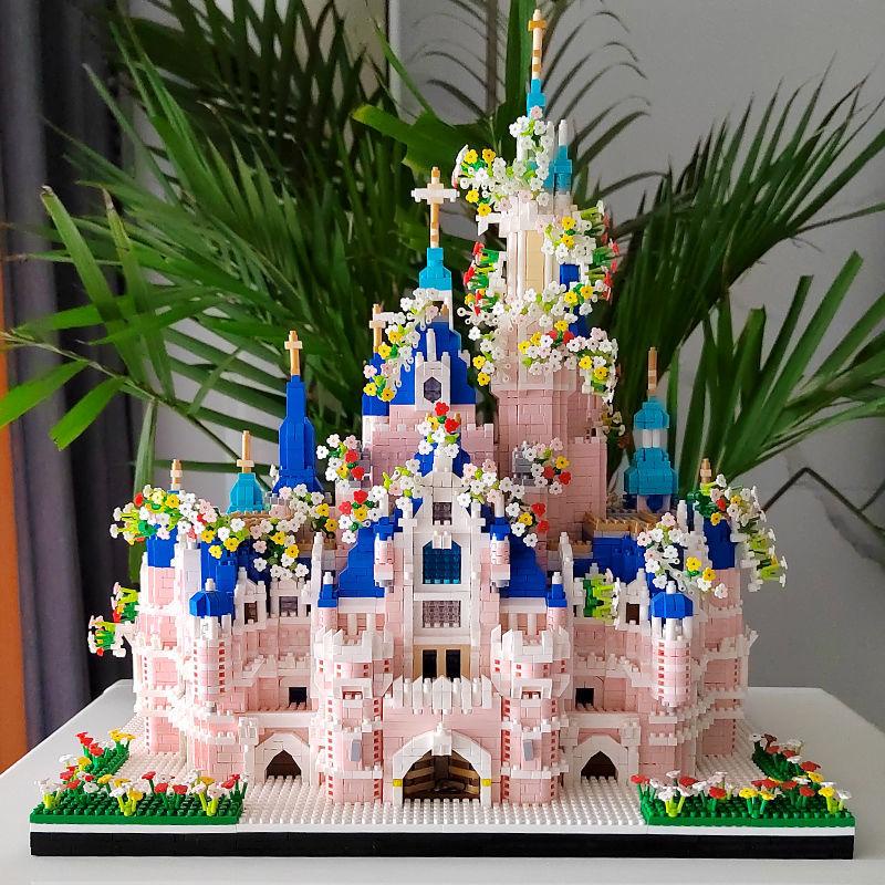 Tương thích Lego mini  Khu nhà  sân vườn Disney Lâu đài  tập hợp Đồ chơi Quà tặng