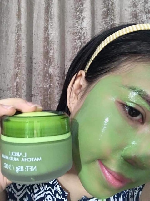 Mặt Nạ Bùn Trà Xanh LAIKOU Matcha Mud Mask Dưỡng Ẩm, Làm Sạch Sâu, Giảm Và Ngăn Ngừa Mụn, Mụn Đầu Đen, Kiểm Soát Dầu