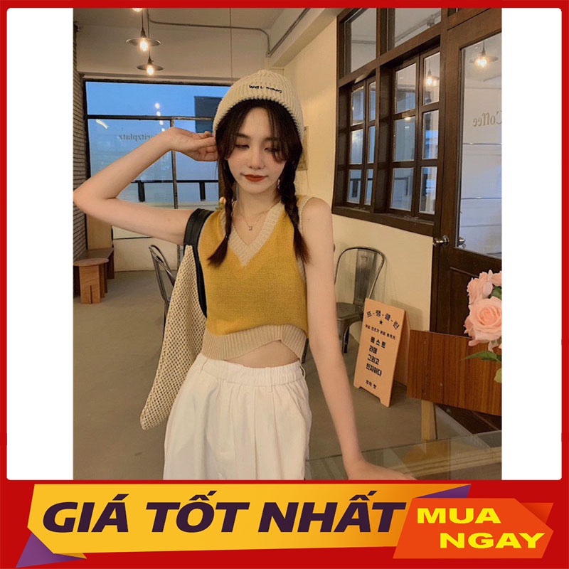 Áo Gile Len Viền Màu Dáng Ngắn M110-Violet