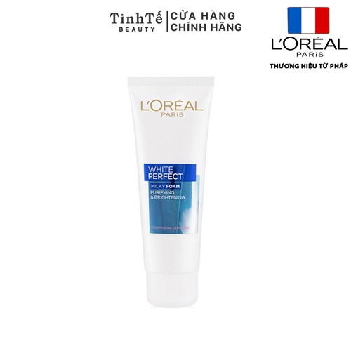 Sữa rửa mặt trắng da L'Oreal Paris White Perfect Milk foam purifying & brightening 50ml / 100ml