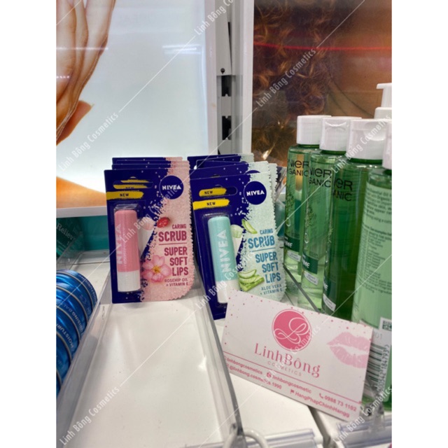 SON TẨY DA CHẾT CHO MÔI NIVEA CARING SCRUB (HÀNG MUA TẠI UK) | BigBuy360 - bigbuy360.vn