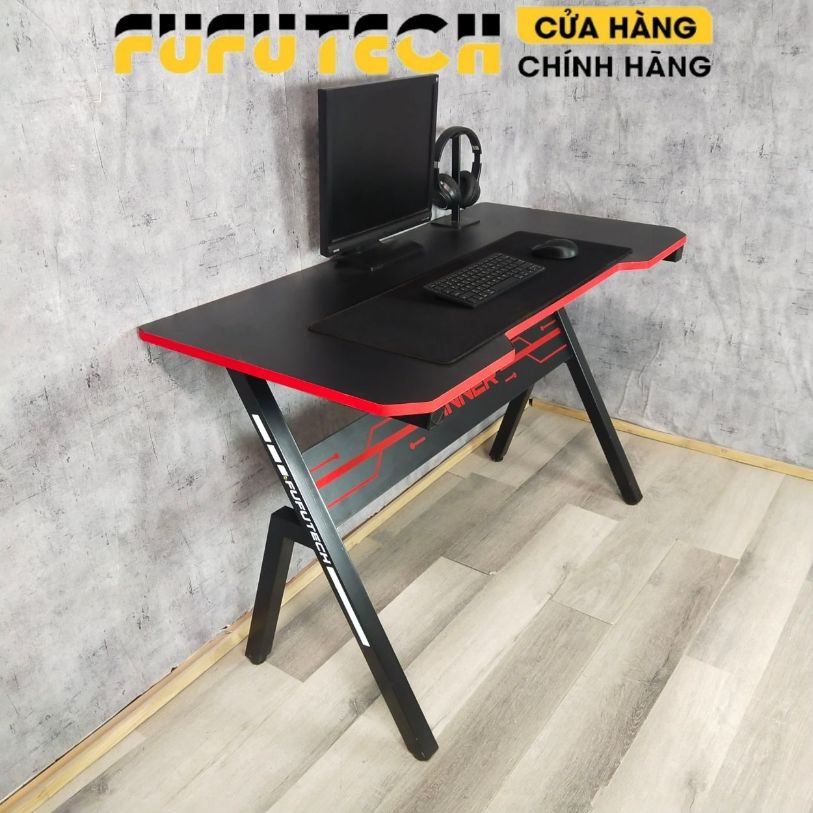 Bàn Máy Tính Gaming Winner Fufutech Cao Cấp Để Pc, Chơi Game, Làm Việc Chân Sắt Mặt Gỗ Dài 1m 1m2 1m4 Giá Rẻ