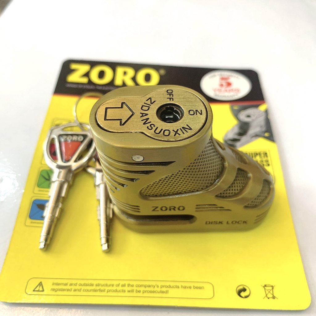 Ổ khóa thắng đĩa xe máy ZORO chống trộm xe máy, xe đạp...