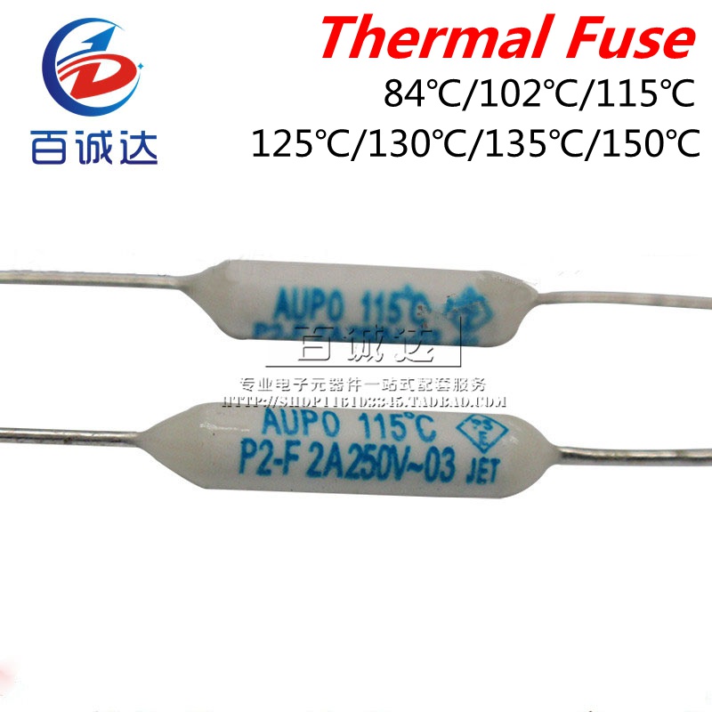 Set 100 Cầu Chì Nhiệt Độ 2a 250v 84 / 102 / 115 / 125 / 130 / 135 / 150 Độ rf Chuyên Dụng