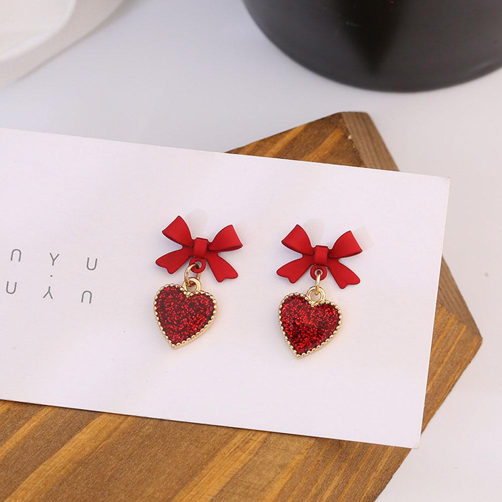 Bông Tai Hình Trái Tim Nhỏ Xinh Thời Trang Hàn Quốc