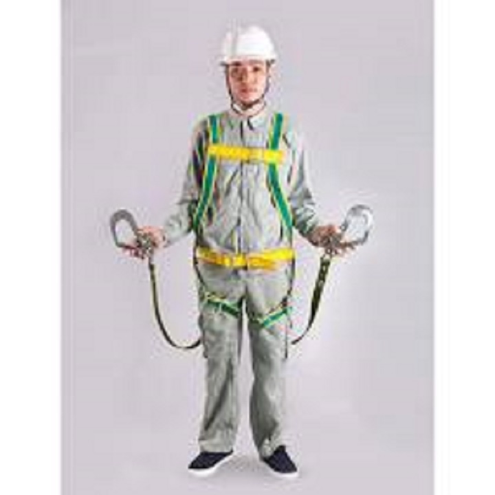 DÂY AN TOÀN LAO ĐỘNG TOÀN THÂN 2 MÓC - LỰC TẢI 1850 Kg , DÂY ĐAI AN TOÀN BẢO HỘ LAO ĐỘNG TRÊN CAO