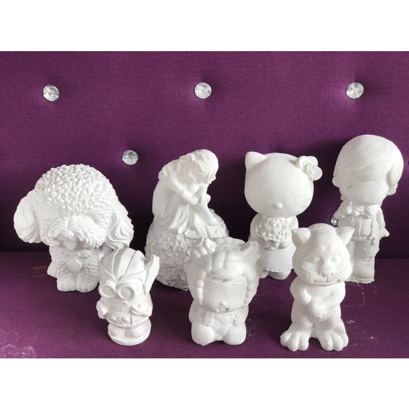 Tượng Thạch Cao size 9-12cm . Tượng Tô Màu Cho Bé ( Không Kèm Màu )