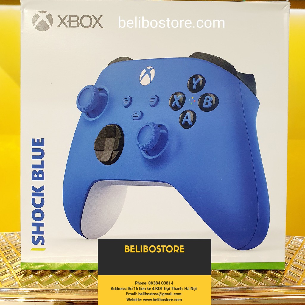 Tay Cầm Chơi Game Xbox Series X Chính Hãng Microsoft Xbox One X Carbon Black Robot White Shock Blue | TOP BÁN CHẠY