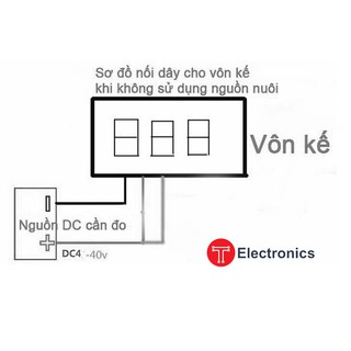 VÔN KẾ ĐIỆN TỬ 0-100VDC 3 DÂY