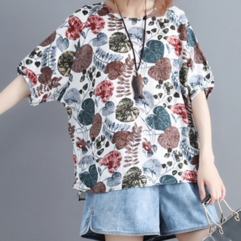 ZANZEA Áo kiểu ngắn tay họa tiết cách điệu thời trang cho nữ | BigBuy360 - bigbuy360.vn