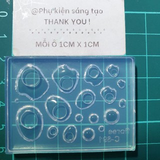 khuôn trứng ốp la trang trí nail- keycap resin nhiều size