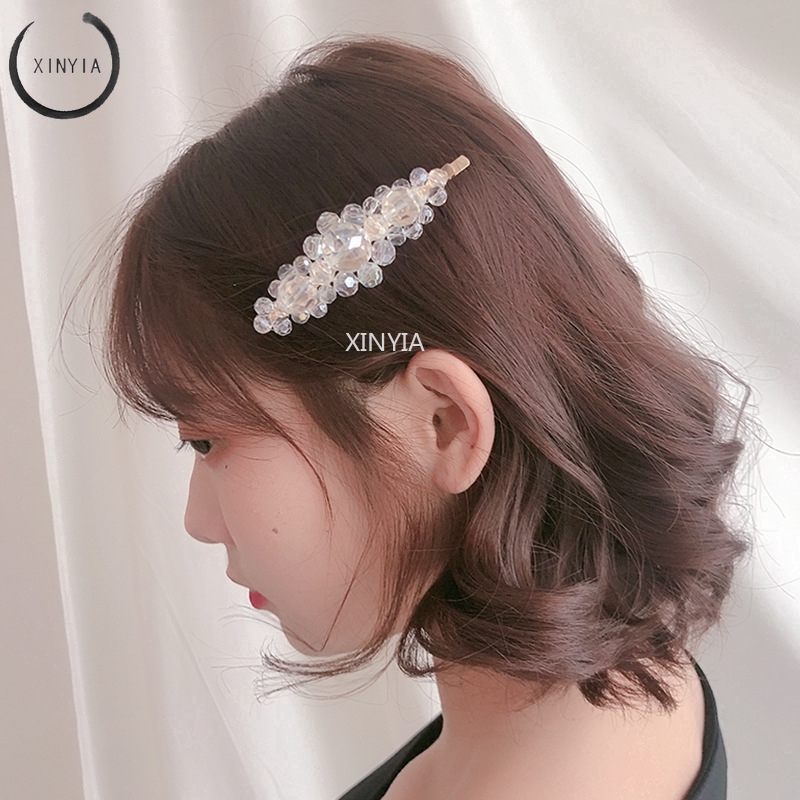 Kẹp Tóc Đính Đá Pha Lê Thời Trang Nữ Dễ Thương