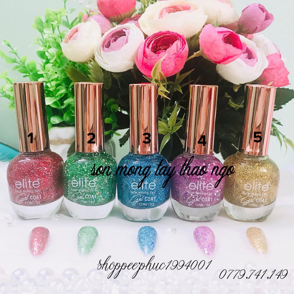 Sơn móng tay cao cấp Elite 17ml (không cần hơ máy)