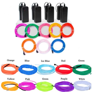 LED Strip EL Wire LED Neon Ánh Sáng, Linh Hoạt, 6MM, 3V, 5V, Sewable Ống Dây, Dùng Cho Tiệc Khiêu Vũ, Trang Tr-168