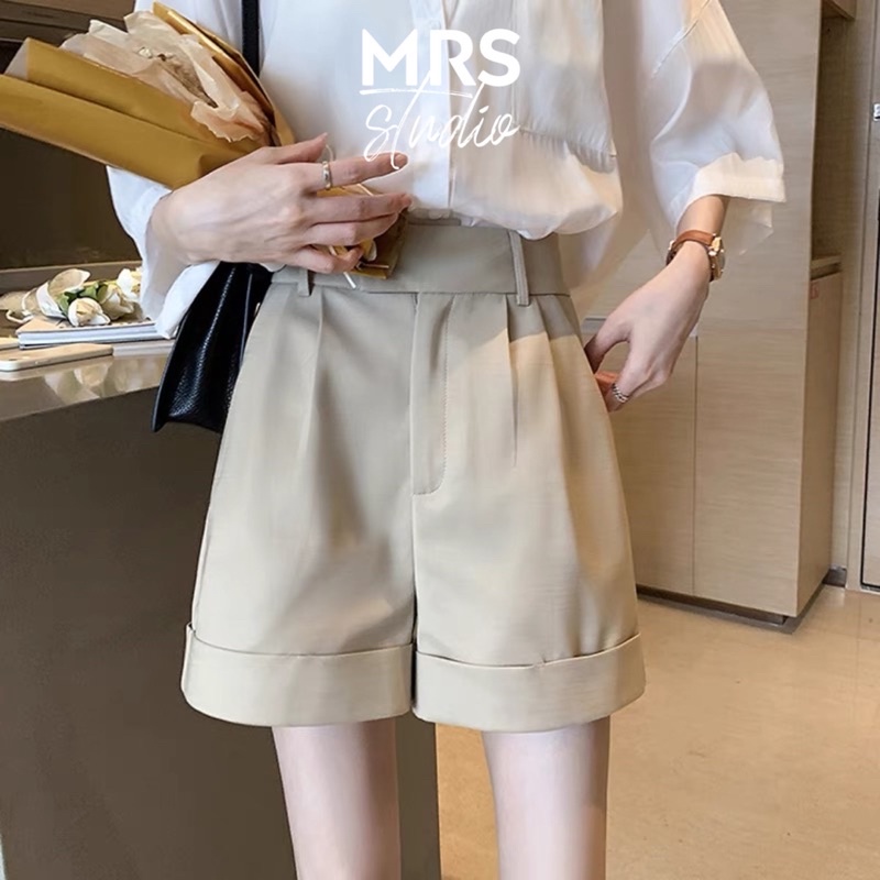 Quần đùi nữ cạp dán không khuy đặc biệt đi học đi chơi , quần mùa hè nữ MRQ023G | BigBuy360 - bigbuy360.vn