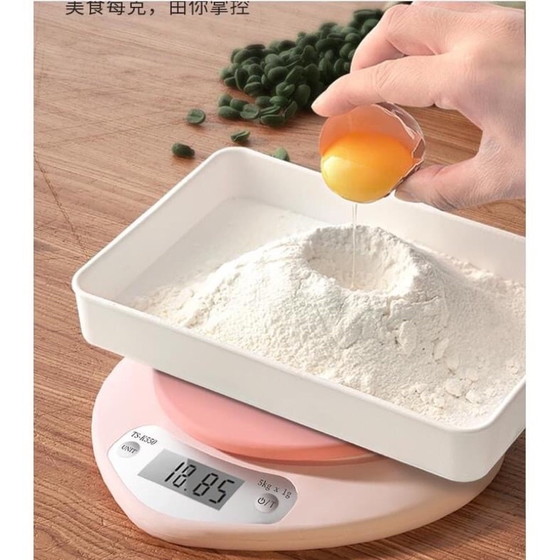 Cân điện tử mini hình trái tim đa năng kèm hộp sammbaby