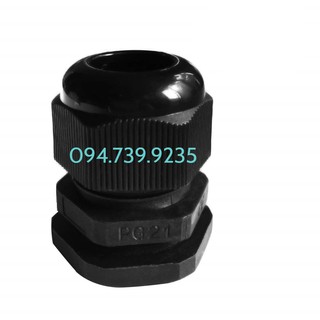Ốc siết cáp đen PG 21 - Ốc siết cố định PG21 - cút siết cáp PG21 - Đầu Nối Cáp PG21