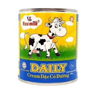 Lon sữa đặc daily vixumilk 380gr