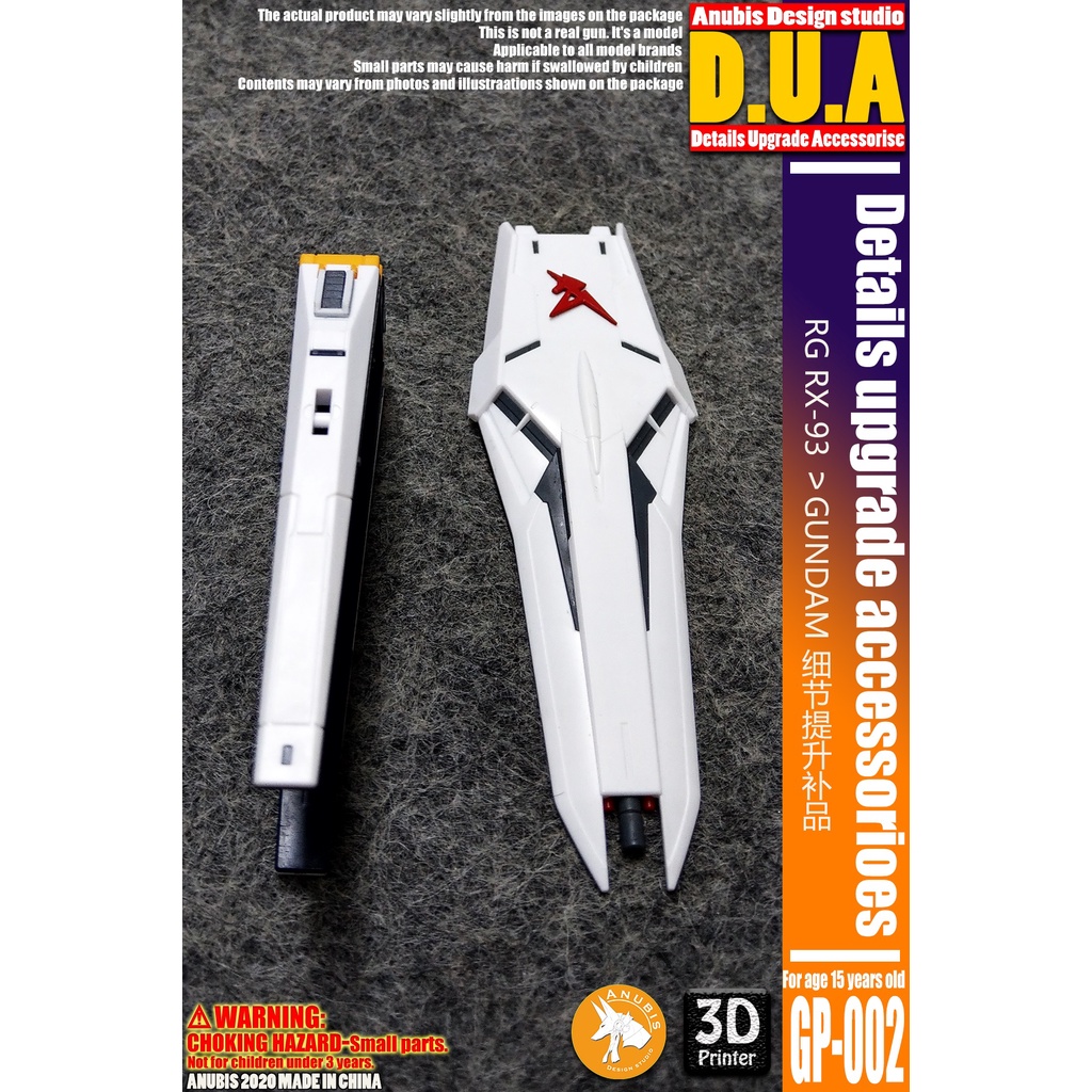 Phụ kiện mod ANUBIS - Chi tiết nhựa mô hình in 3D cho RG 1/144 NU