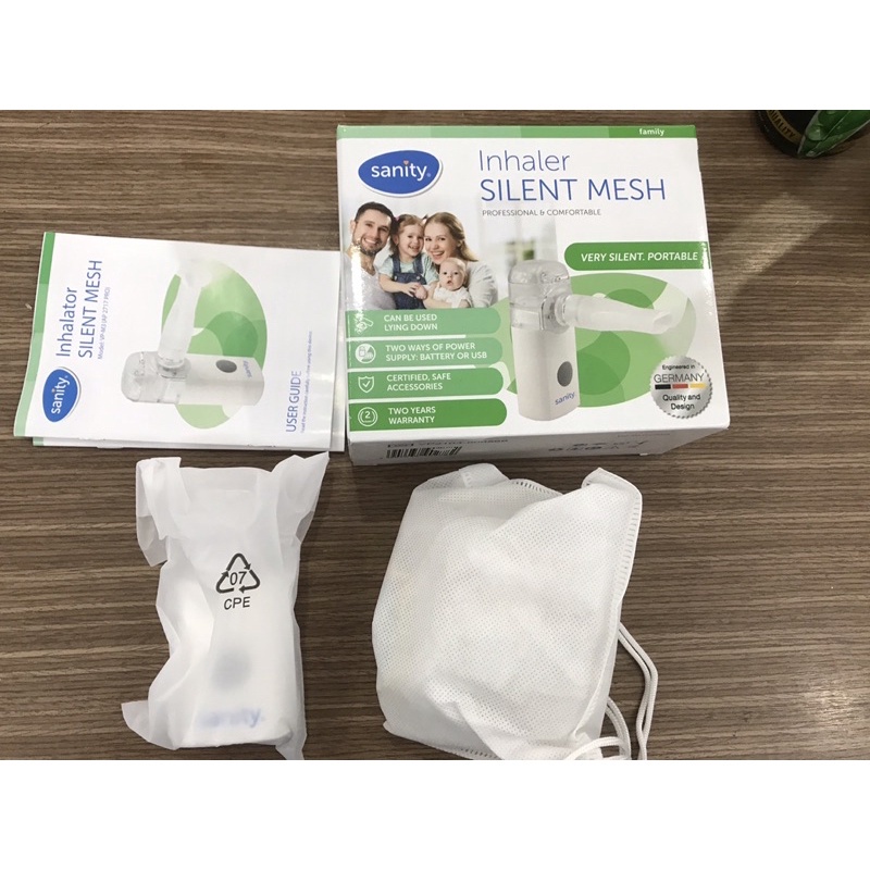 Máy xông khí dung cầm tay SANITY AP-2717 PRO pin AA/USB, Xông siêu âm không ồn, hạt nano - Công nghệ Đức