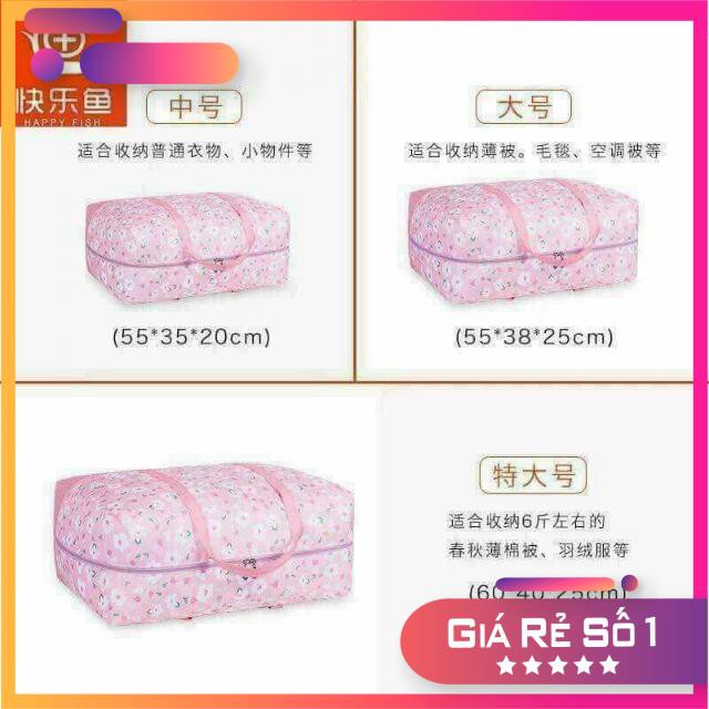 [ SIÊU KHUYẾN MẠI ] SÉT 3 TÚI ĐỰNG CHĂN HOA CHỐNG THẤM NƯỚC. HÀNG ĐẸP.